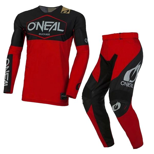 O'Neal 2025 Motocross Combo Kit Mayhem Hexx Black Red